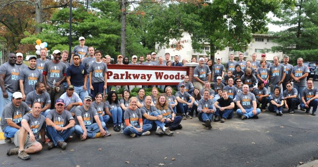 EYA staff and partners for the 2013 Day of Service