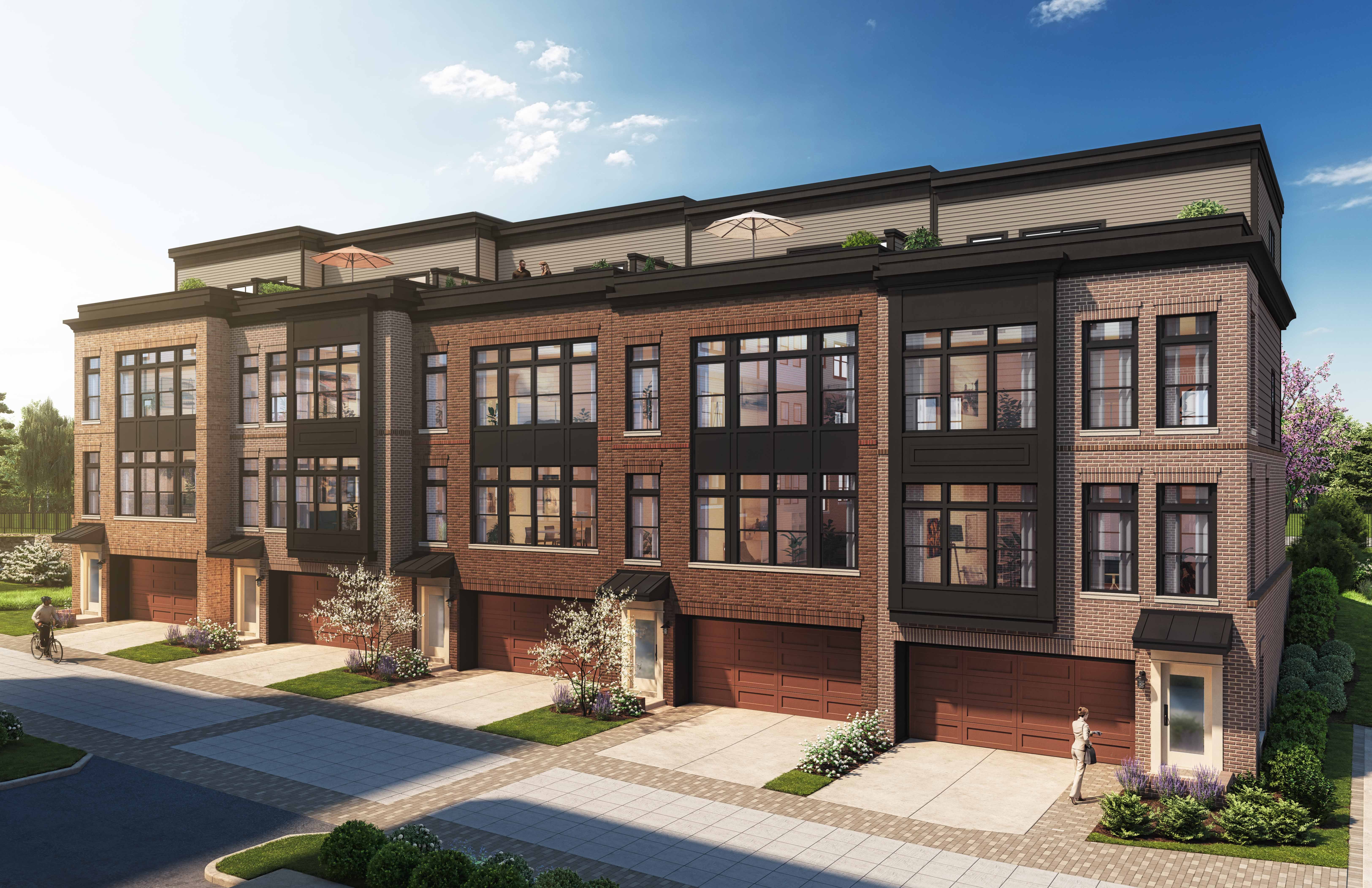 EYA townhomes at Westbard Square in Bethesda, Maryland