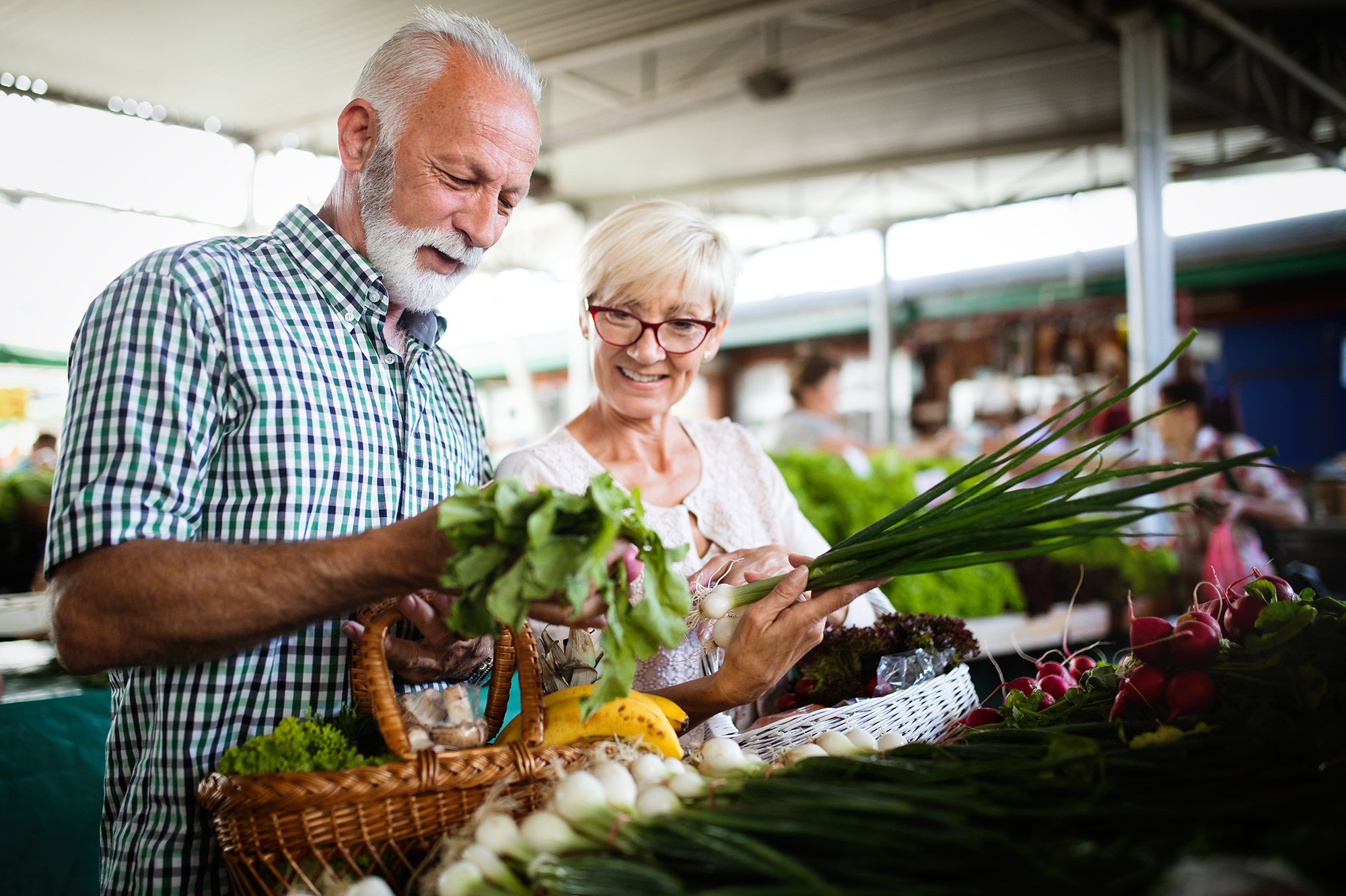 Couple farmers market Reston Station