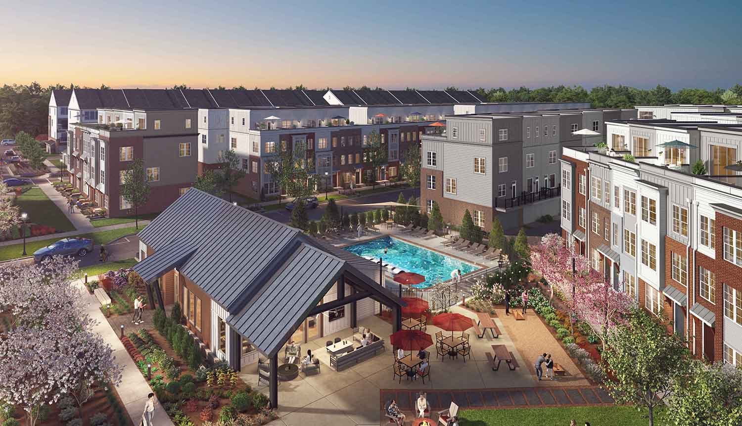 Farmstead District, Rockville, MD - New townhomes by EYA