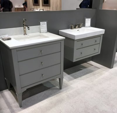 Furniture style and hanging vanities.