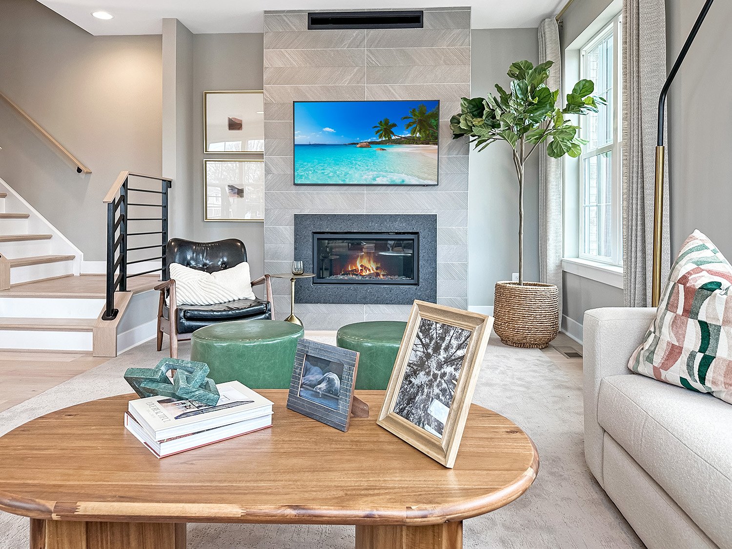 GP model home living room