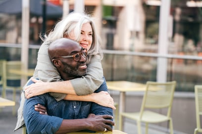 Older Multiracial Couple