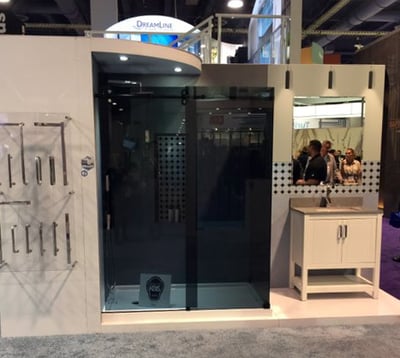 Smoke glass shower doors are also a new trend.