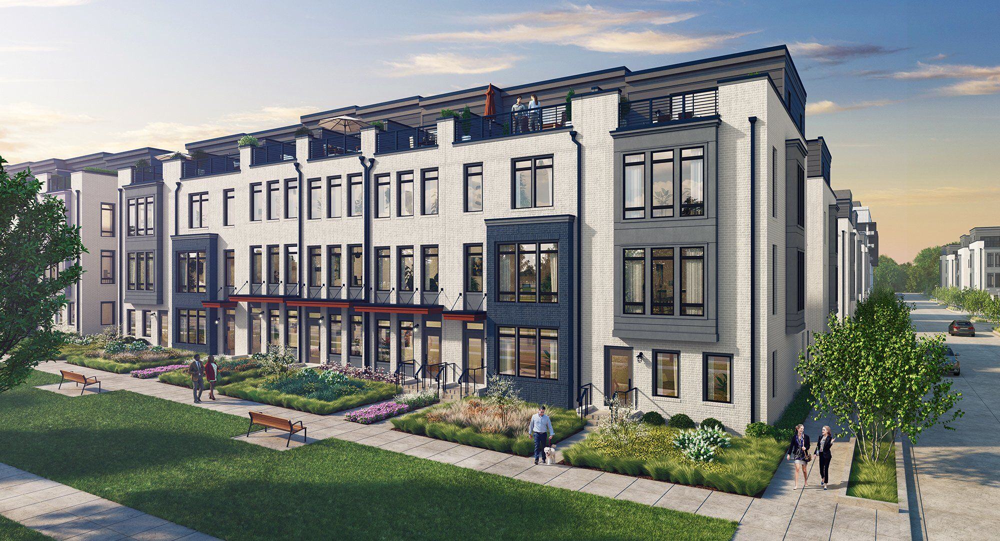 EYA townhomes at Reservoir District in Washington, DC