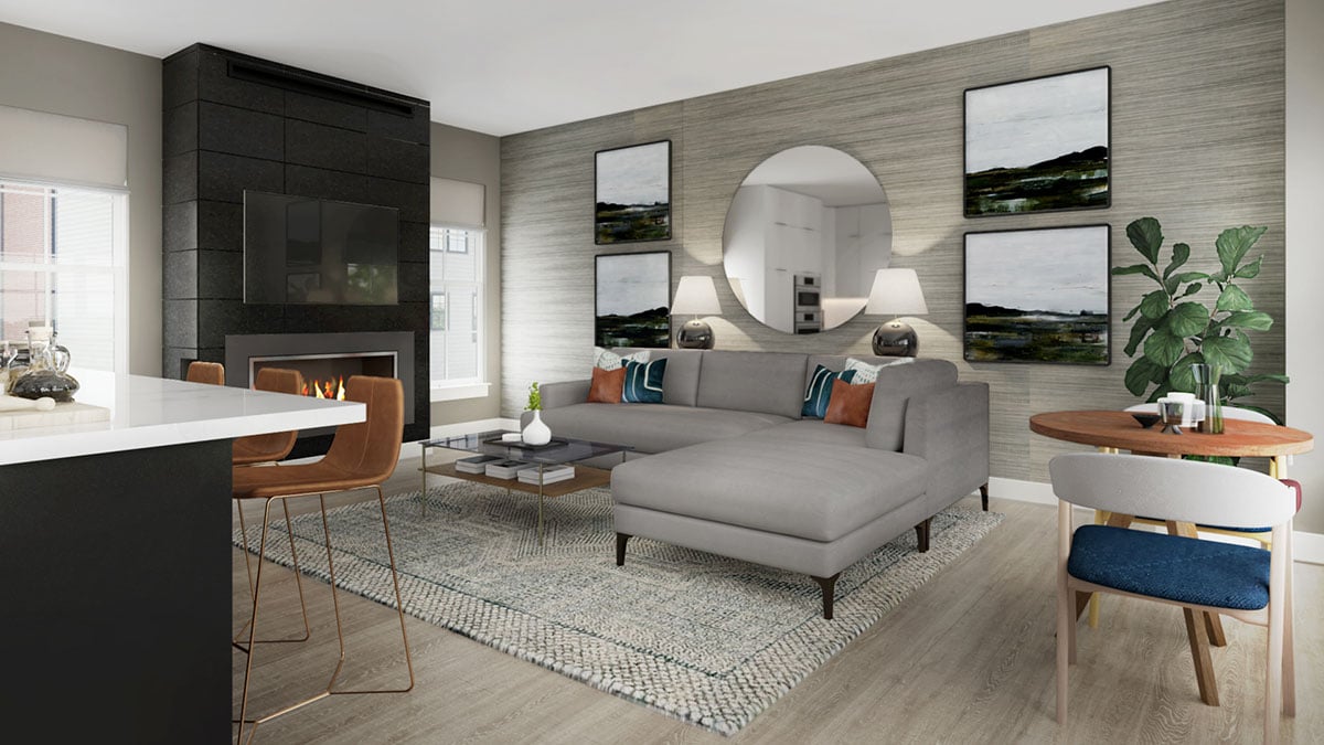 The Conrad Model - Main Level Living Room