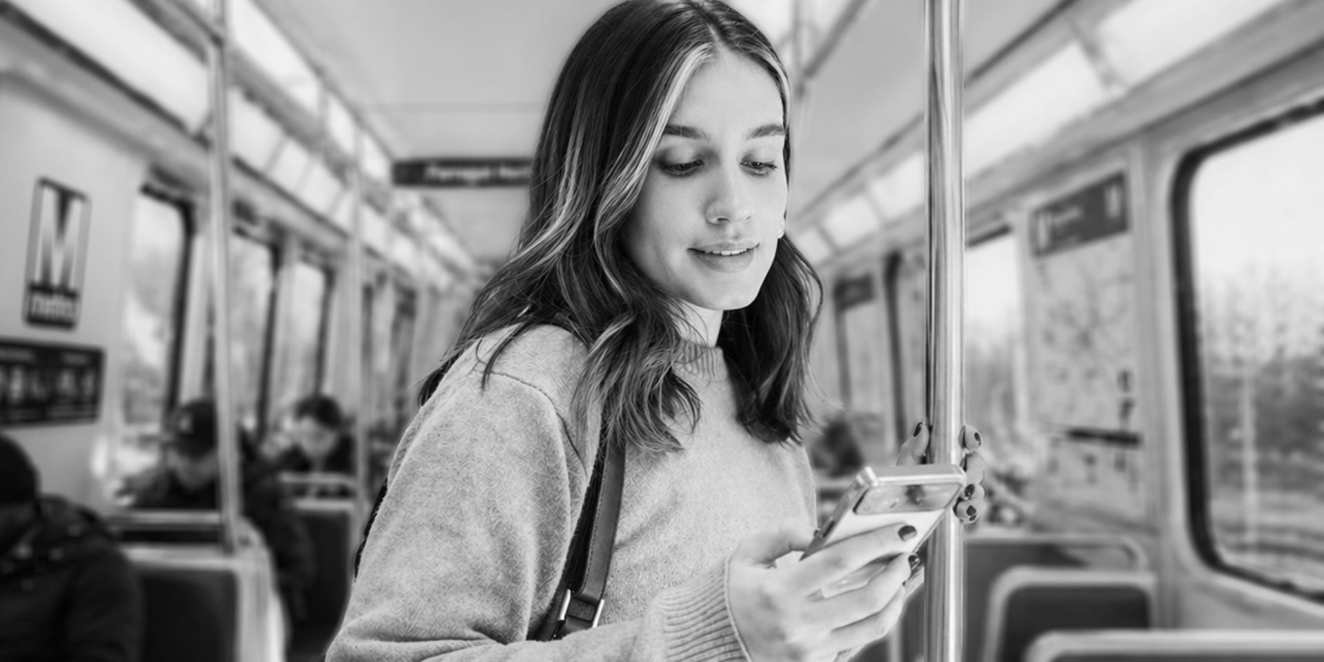 west-falls-bw-woman-on-metro