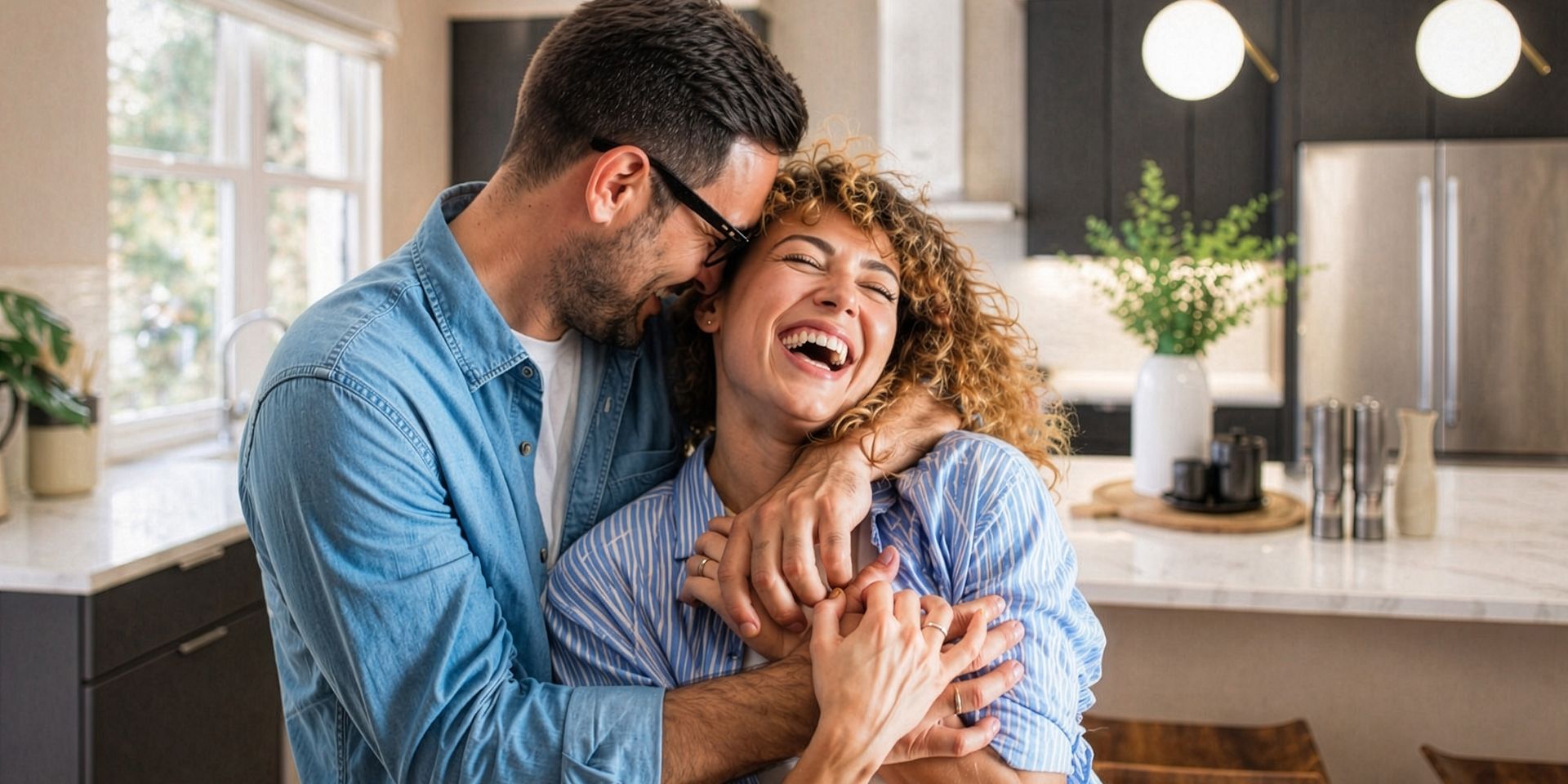 west-falls-young-couple-laughing-kitchen
