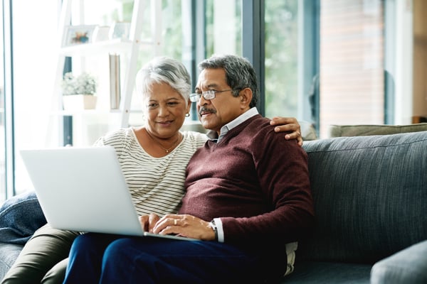 couple learning how to video chat