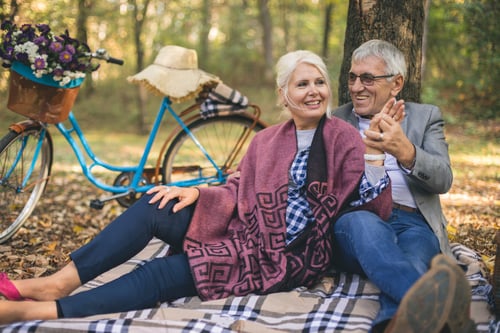 Couple on a picnic