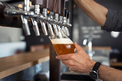Beer on draft