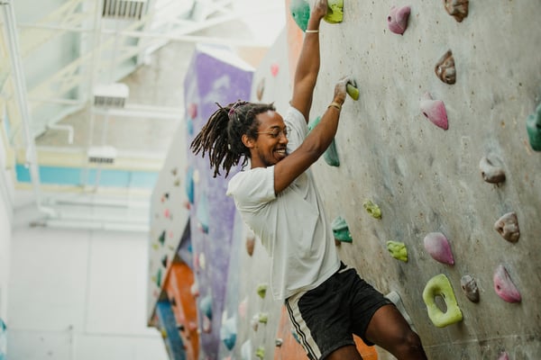 indoor rock climbing