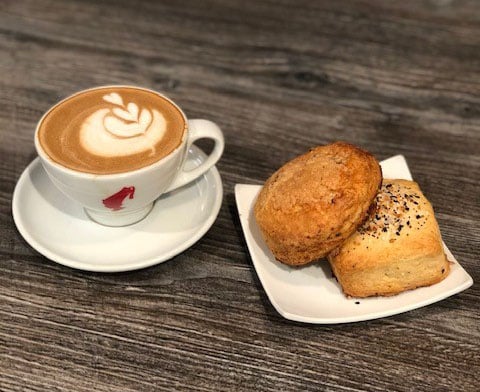 lattes scones