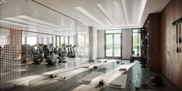 Gym and yoga studio at Robinson Landing