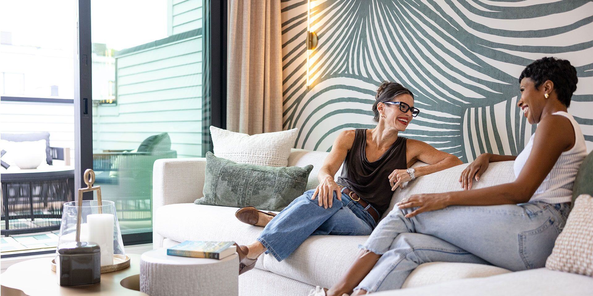 women-on-loft-couch-strathmore