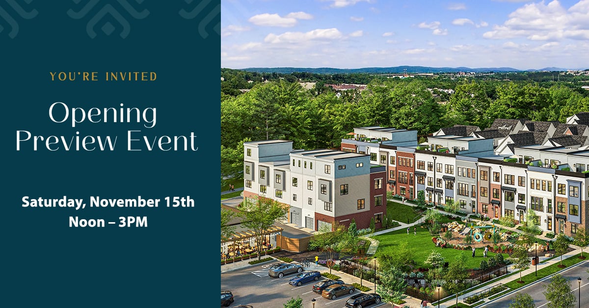 The Village at Rockshire: New EYA homes opening on Nov 15th in Rockville, MD