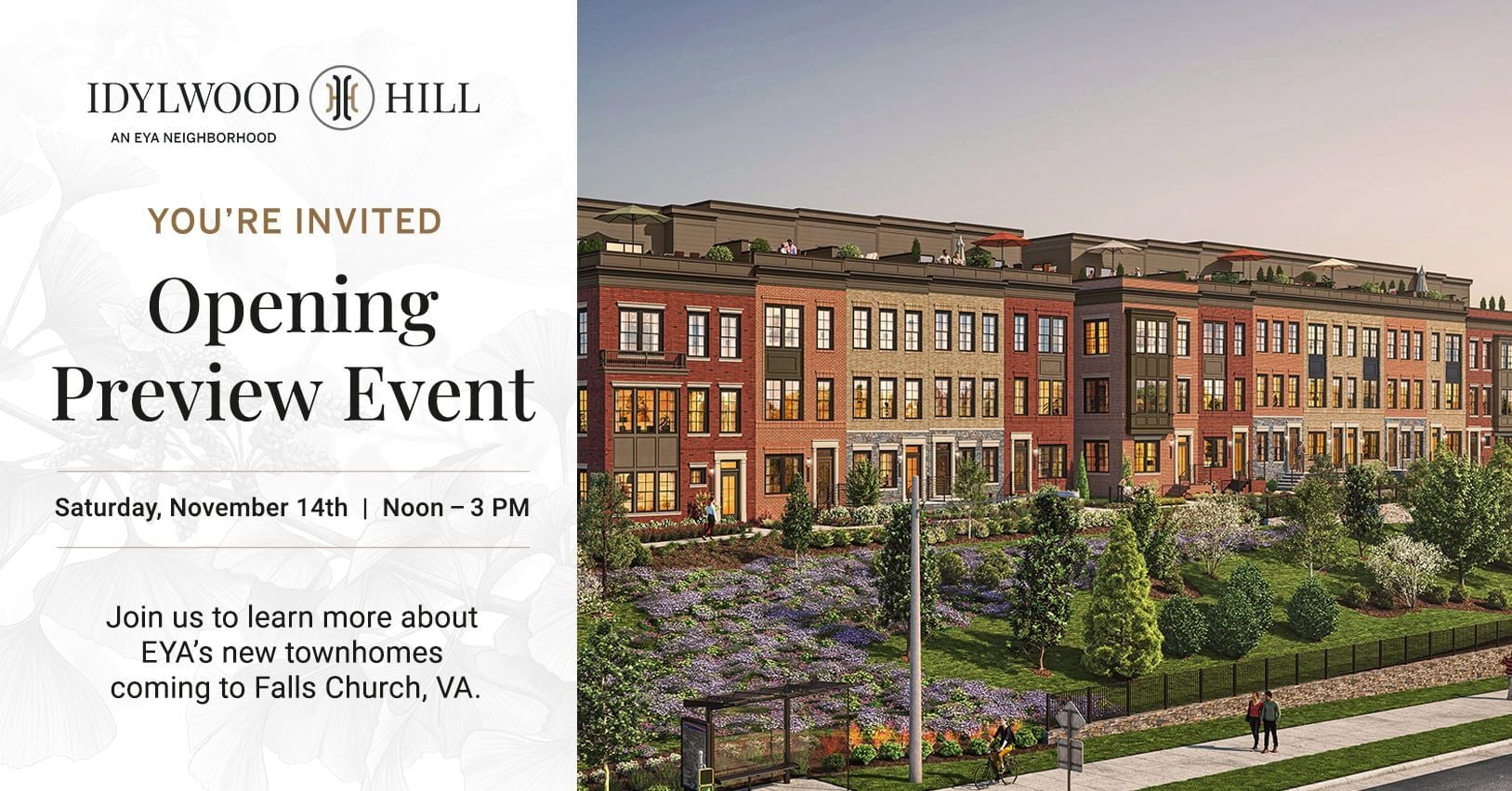 EYA new elevator townhomes at Idylwood Hill in Falls Church, VA