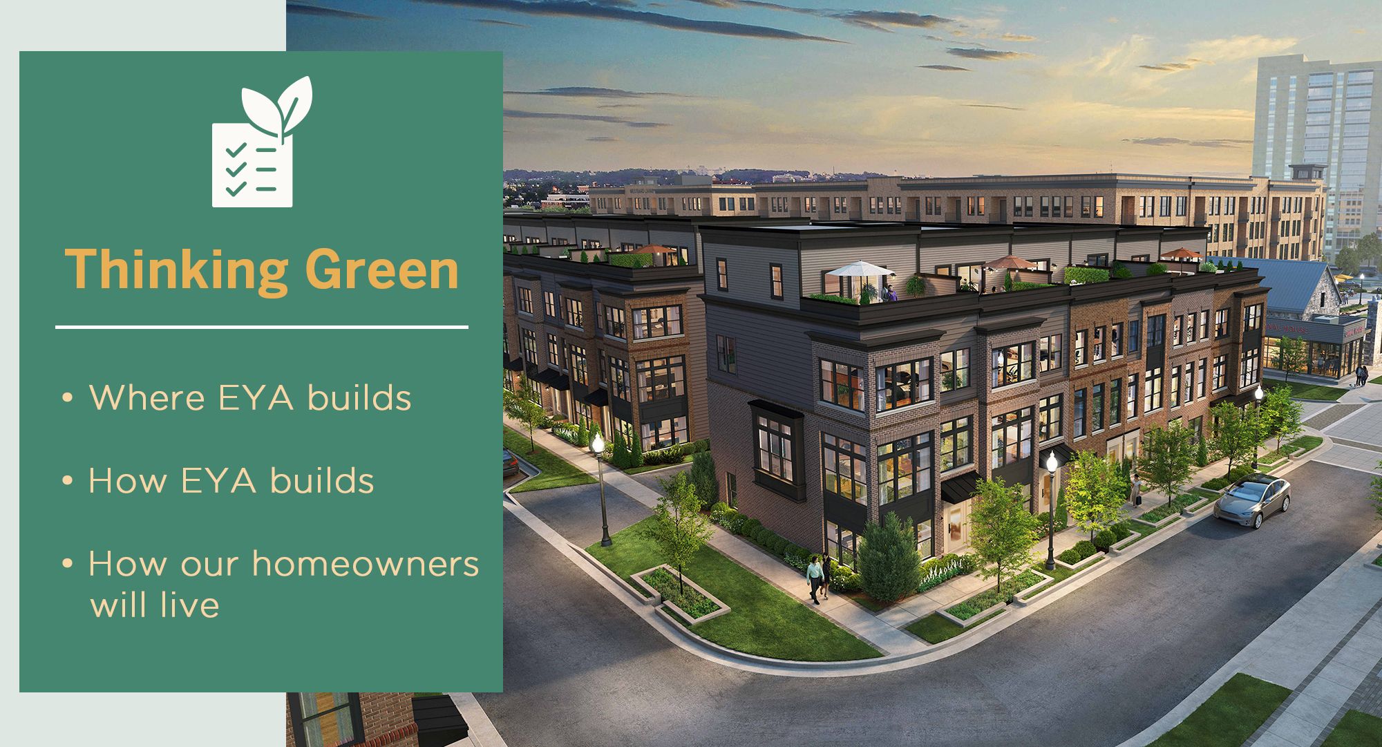 Thinking green: EYA's approach to building sustainable neighborhoods