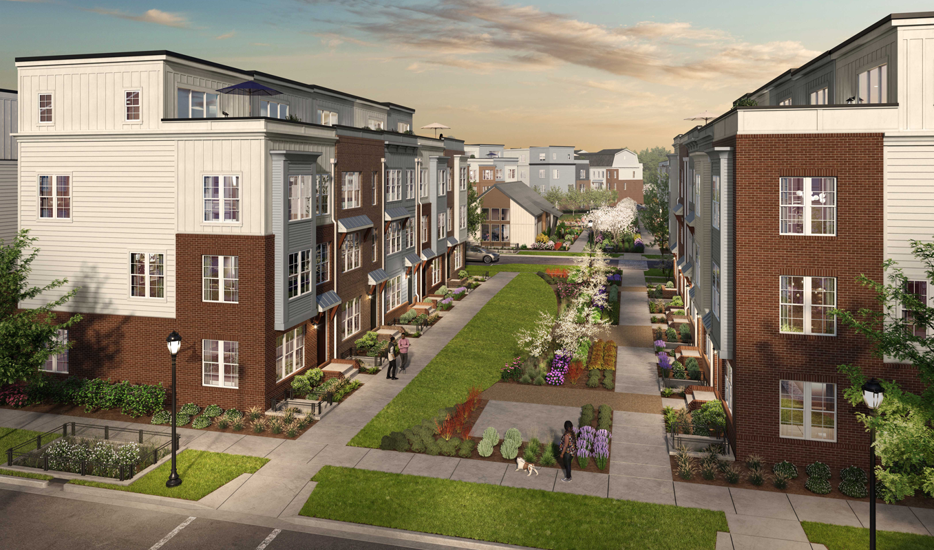 New EYA townhomes at Farmstead District: Coming soon to Rockville, MD