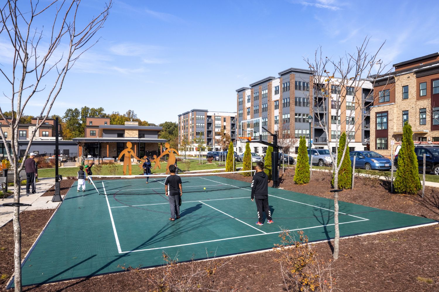 New EYA townhomes in Rockville, MD at Tower Oaks