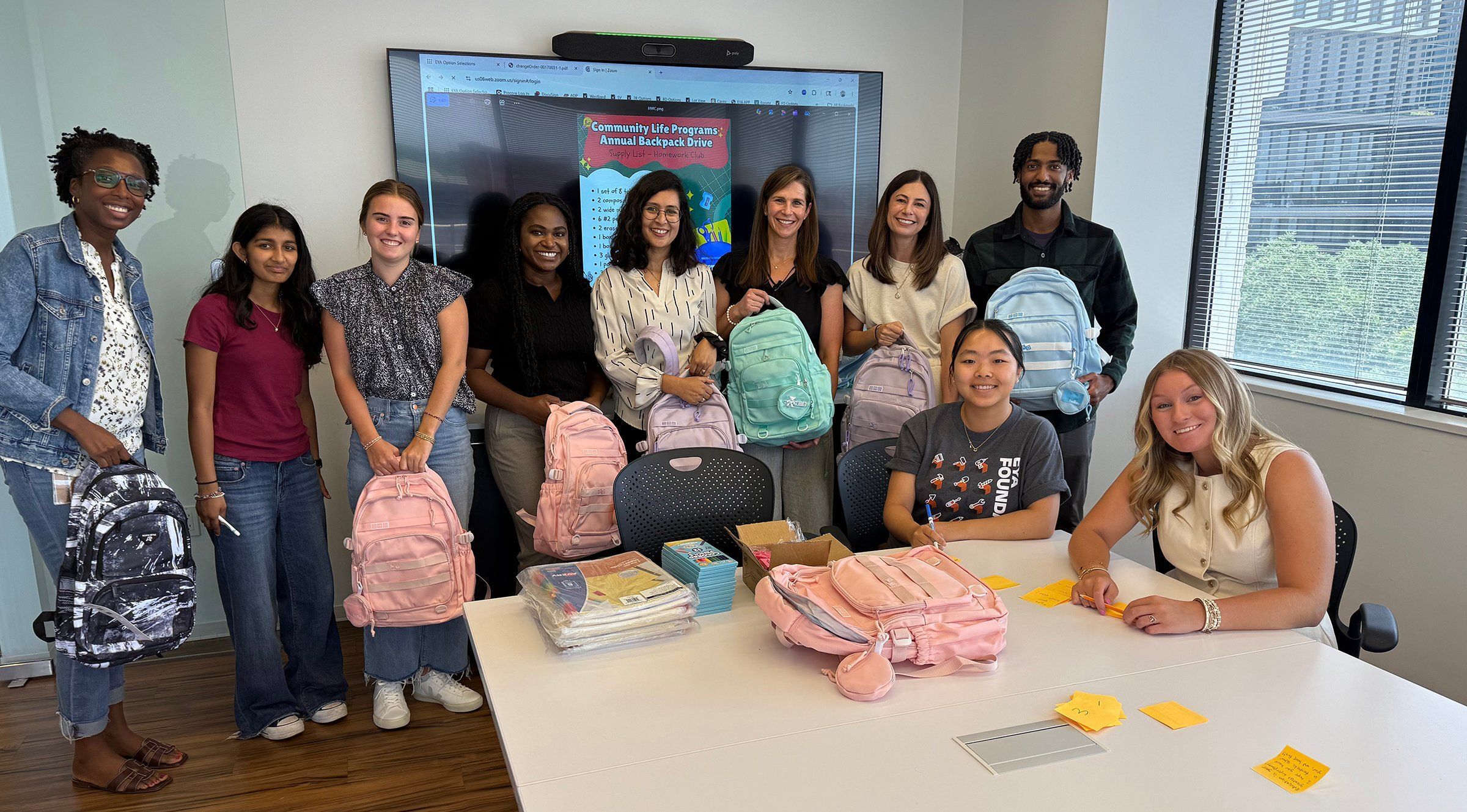 EYA Backpack Drive to Support MHP
