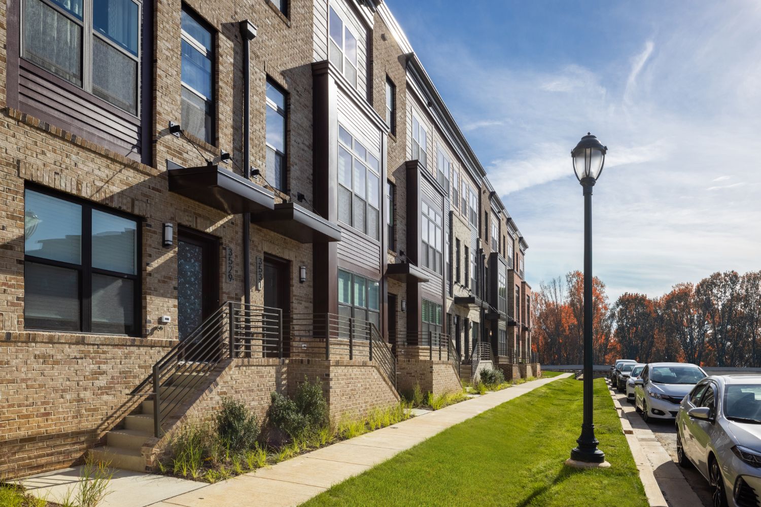 New EYA townhomes in Rockville, MD at Tower Oaks